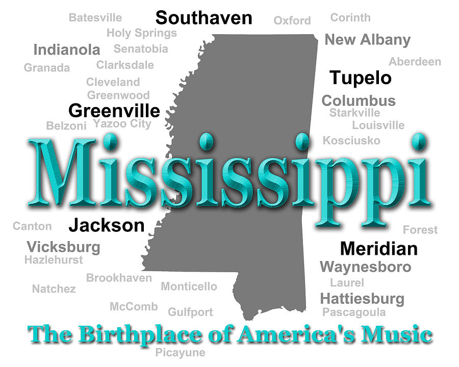 Mississippi State Pride Map Silhouette  Photograph by Keith Webber Jr