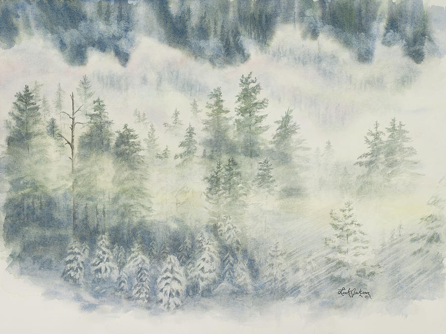 Mist on Warm Lake Road #2 Painting by Link Jackson