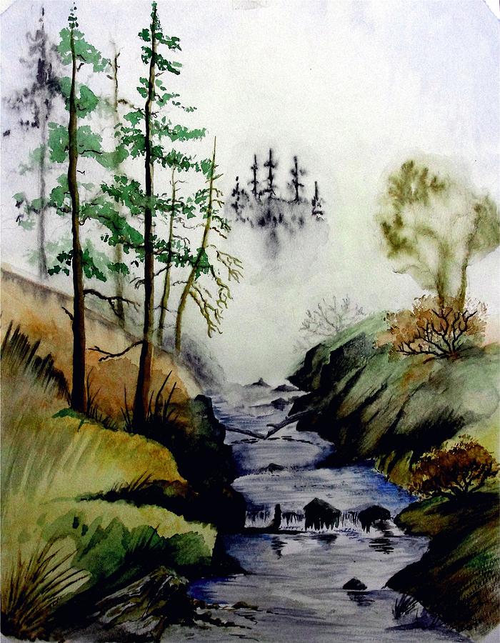 Misty Creek #1 Painting by Jimmy Smith