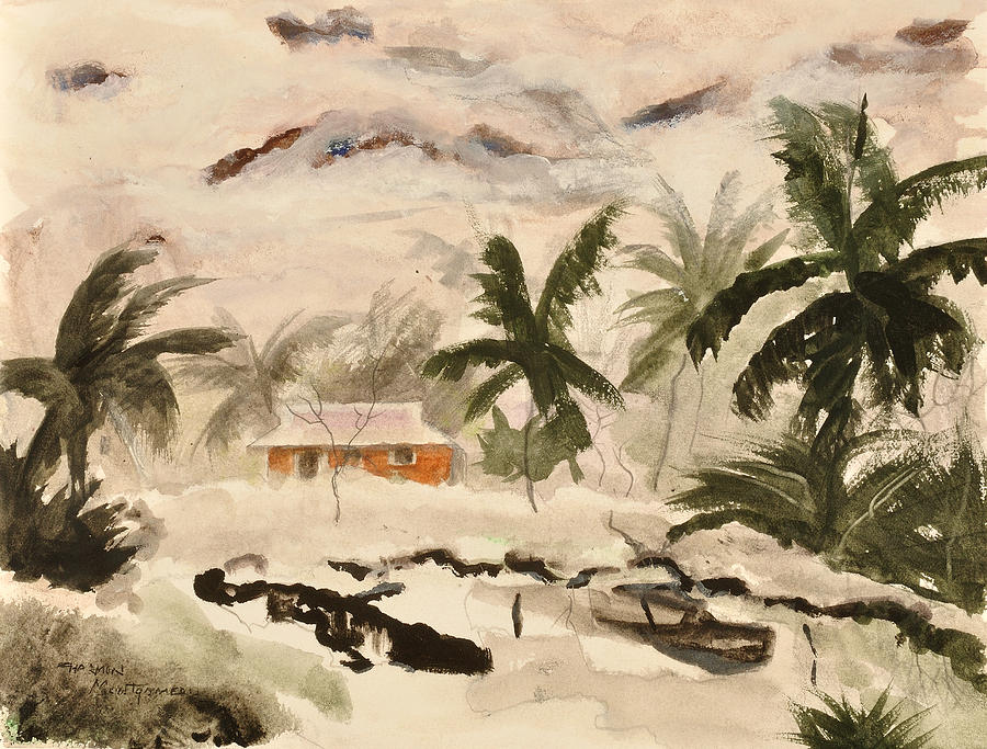 Beach Painting - Misty Hawaiian Morning #1 by Harmon Montgomery