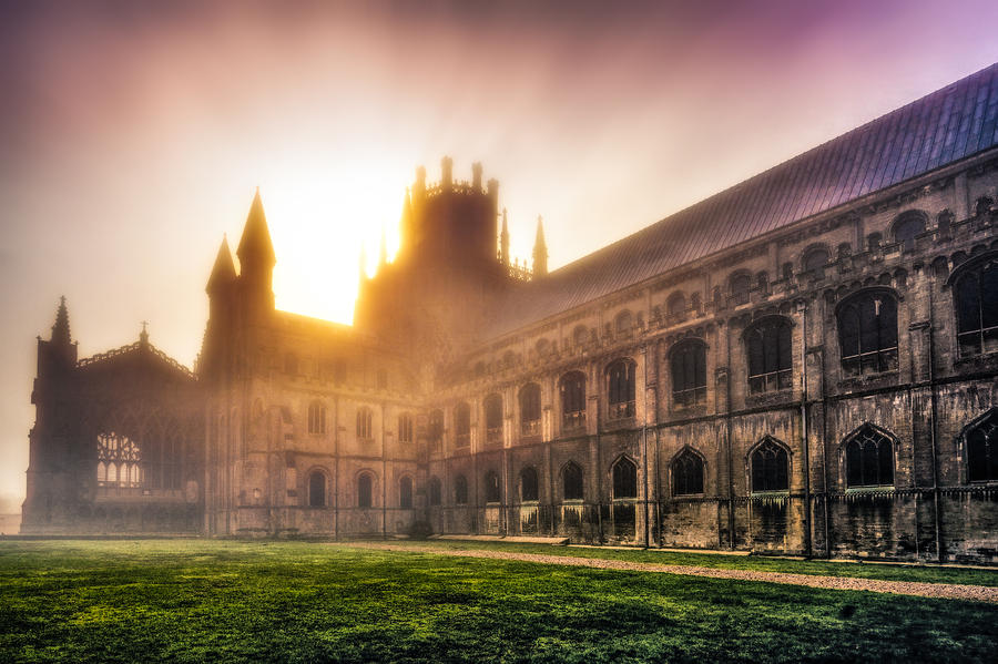 Misty sunrise over the octagon Photograph by James Billings