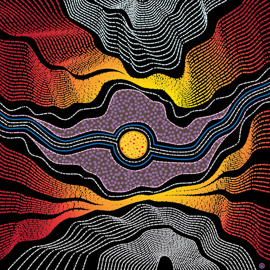 Abstract Painting - Modern Aboriginal 2 by Gary Grayson