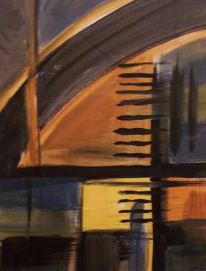Modern Architecture 1 #1 Painting by Anita Burgermeister