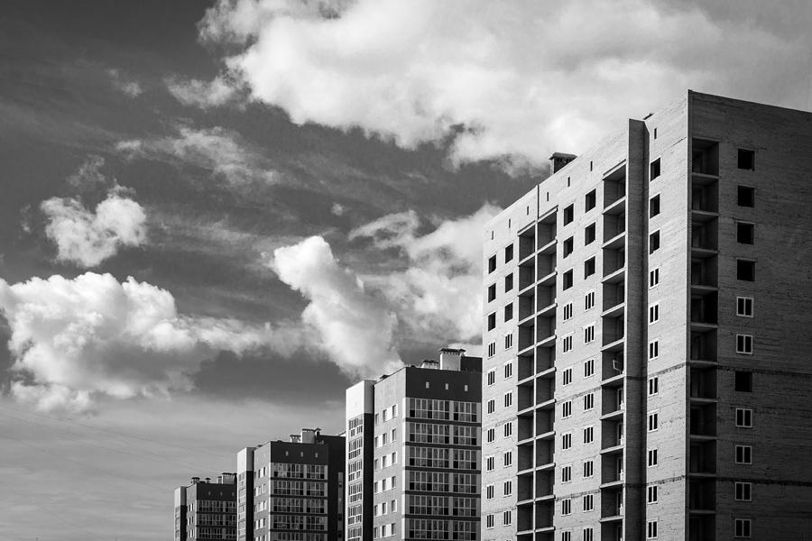Modern High Rise Apartment Buildings #1 Photograph by John Williams