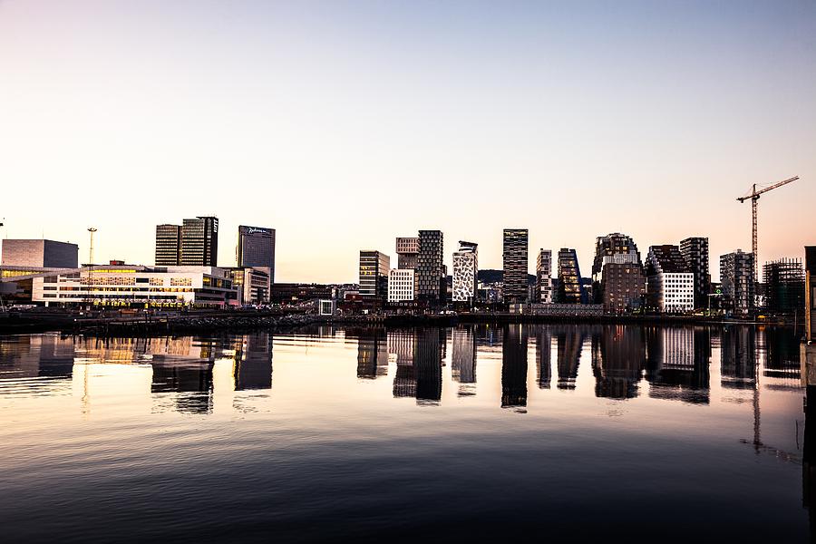 Modern office buildings in Oslo Photograph by Leonardo Patrizi - Fine ...