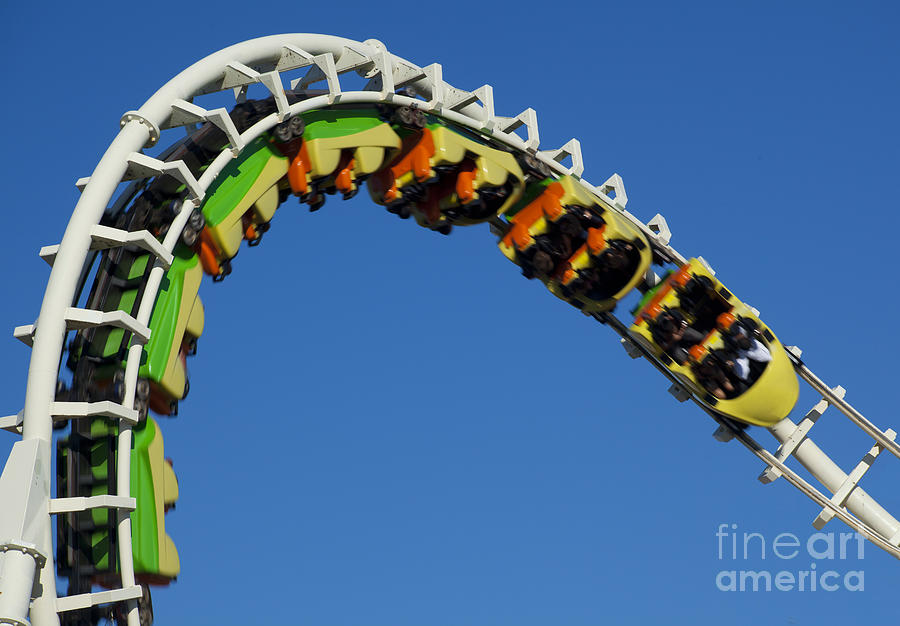 Modern Rollercoaster #1 Photograph by Anthony Totah