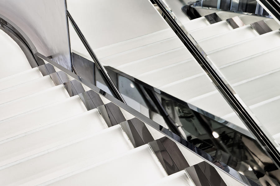 Abstract Photograph - Modern stairs #1 by Tom Gowanlock