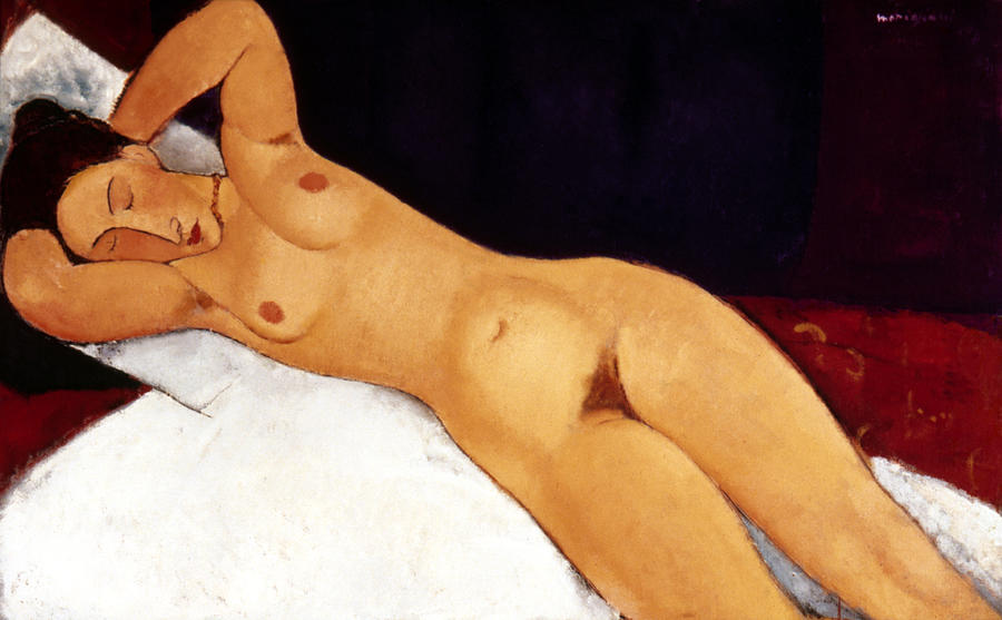 Modigliani Nude 1917 #1 Painting by Granger