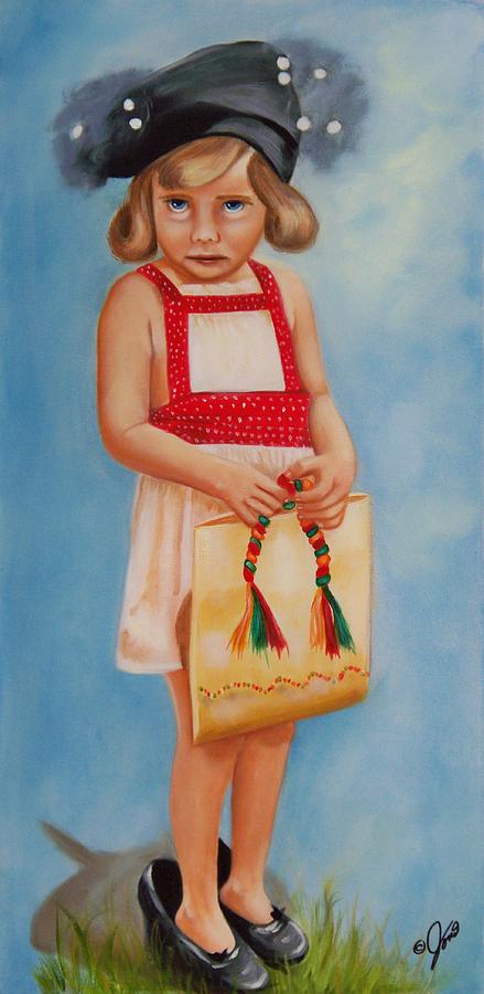 Portrait Painting - Mommys Shoes #1 by Joni McPherson