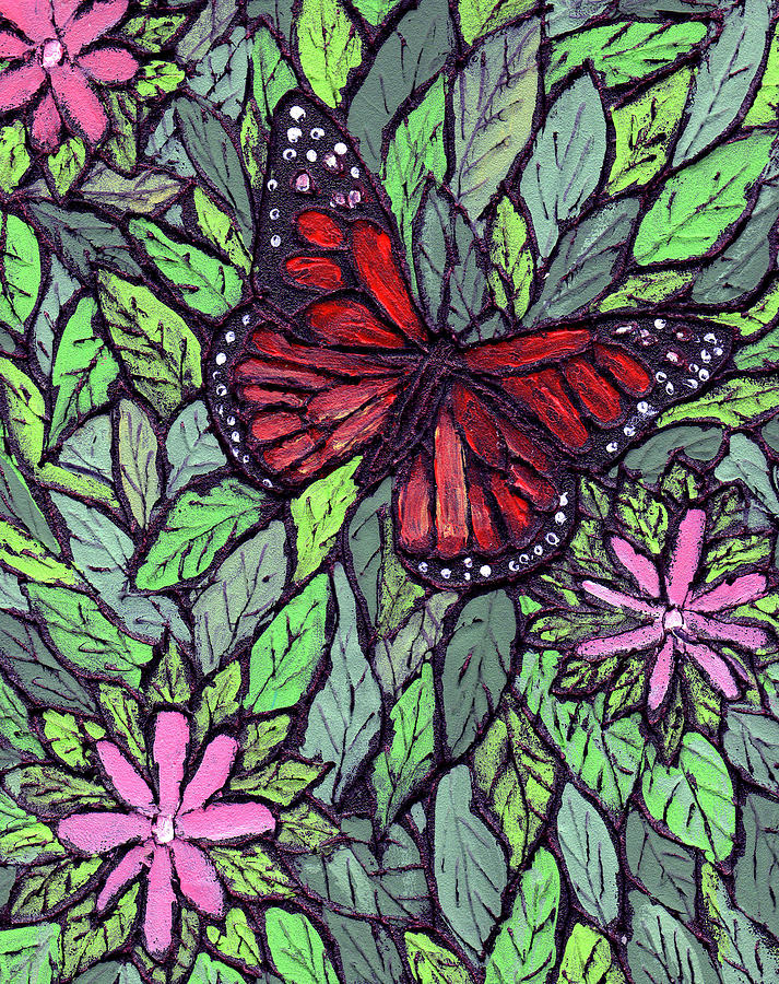 Monarch Butterfly #1 Painting by Wayne Potrafka