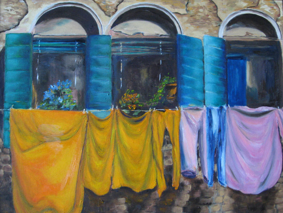 Monday in Venice #1 Painting by Lisa Boyd