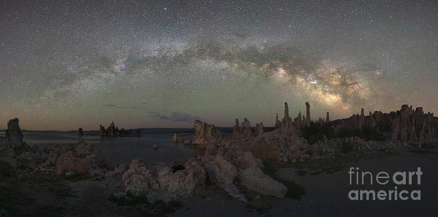 Mono Lake Milky Way Panorama  #1 Photograph by Michael Ver Sprill