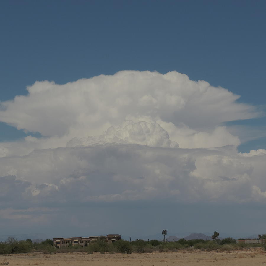 Thunderhead  Over Surprise, AZ Photograph by Bill Tomsa