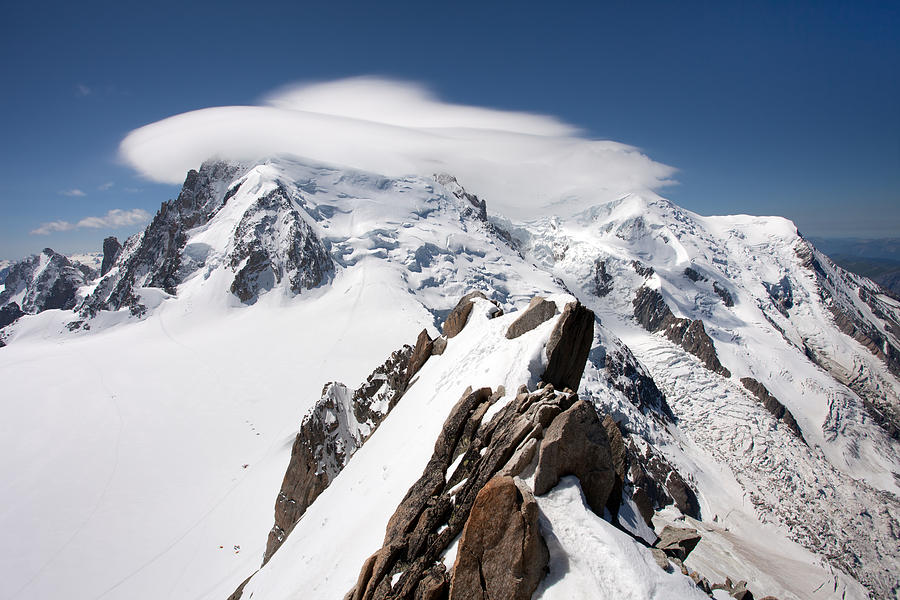Mont Blanc and UFO #1 Photograph by Aivar Mikko