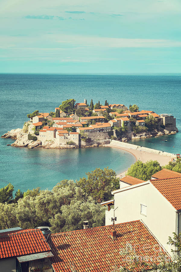 Montenegro Sveti Stefan #1 Photograph by Antony McAulay