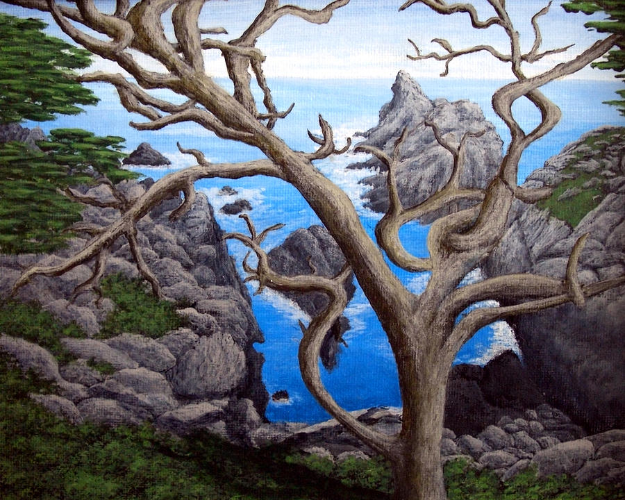 Nature Painting - Monterey Cypress #1 by Frederic Kohli