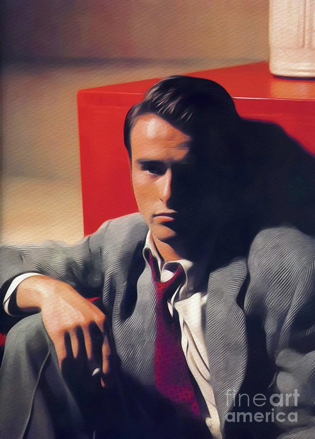 Montgomery Clift, Vintage Movie Star #1 Painting by Esoterica Art Agency