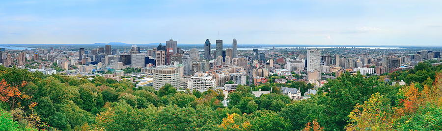 Montreal day view panorama #1 Photograph by Songquan Deng