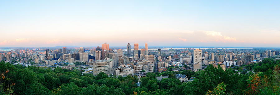 Montreal panorama #1 Photograph by Songquan Deng