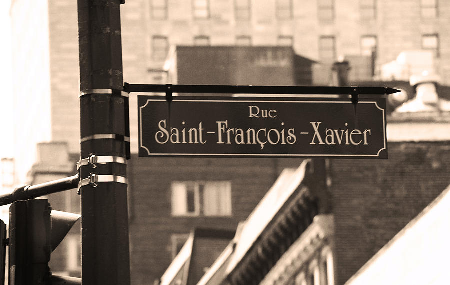 Montreal - Rue Saint Francois Xavier #1 Photograph by Frank Romeo