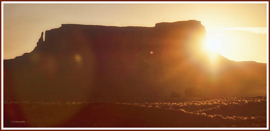 Monument Valley Sunrise, Utah, Arizona Border #1 Photograph by A Macarthur Gurmankin
