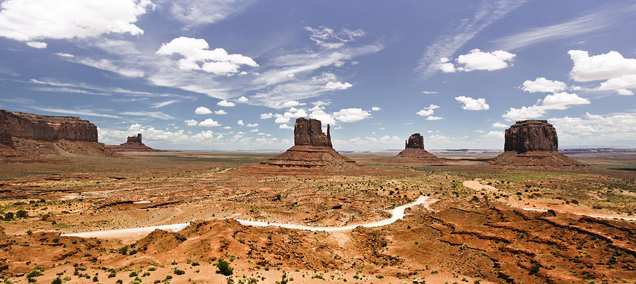 Nature Photograph - Monument Valley Wide Angle #1 by R K