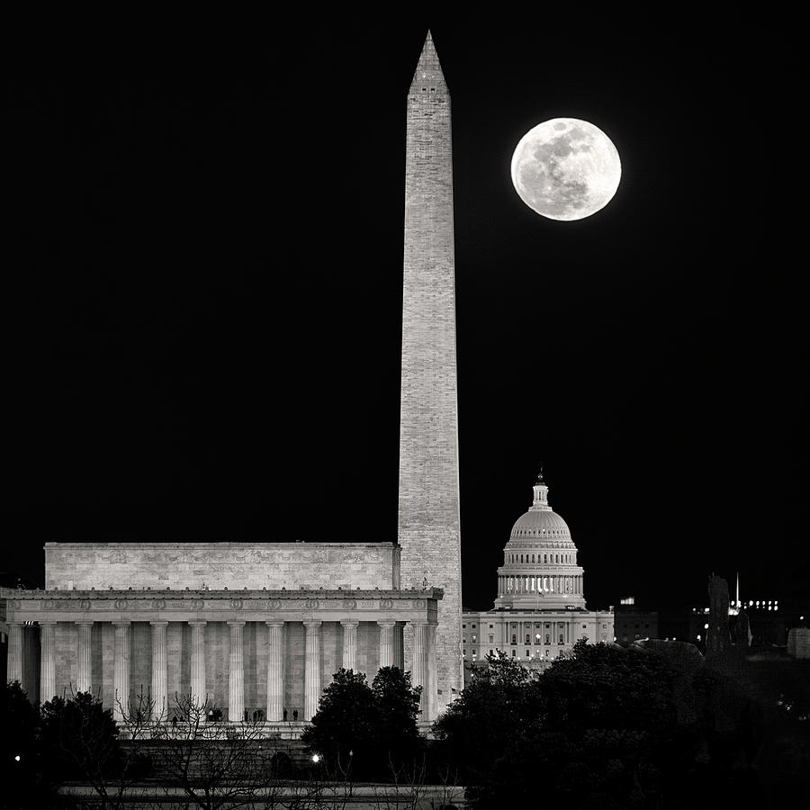 Monumental Night #1 Photograph by Robert Fawcett