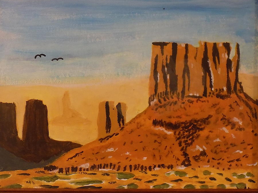 Monuments Painting by Ray Martin - Pixels