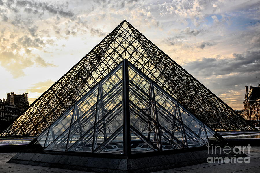 Moods The Louvre  #1 Photograph by Chuck Kuhn