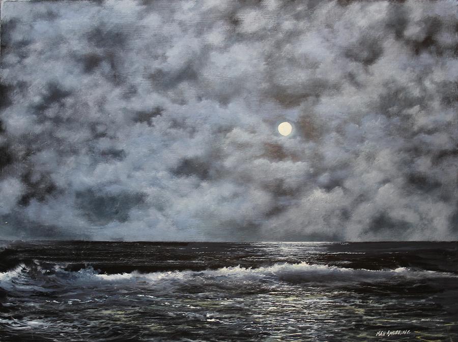 Moon struck #1 Painting by Ken Ahlering