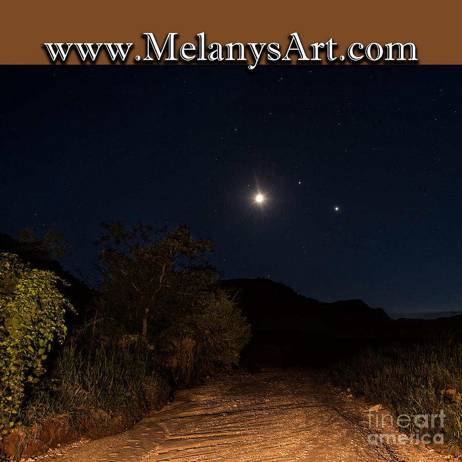 Moon Venus Jupiter #1 Photograph by Melany Sarafis