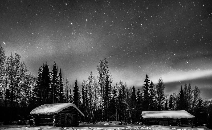 Moonlight and Aurora Photograph by John Roach