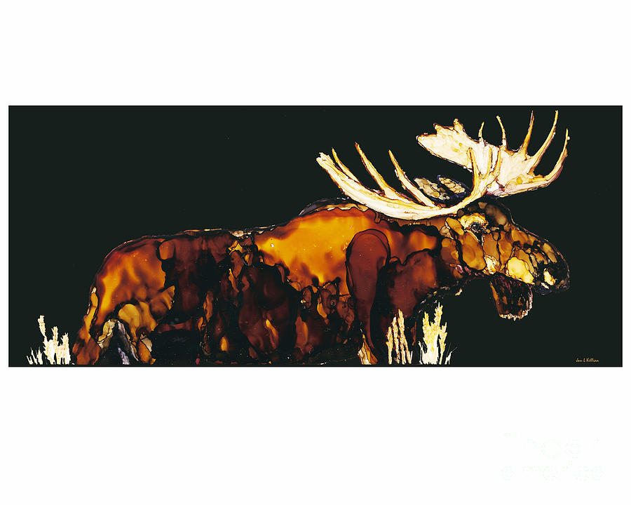 Moose on the Loose #1 Painting by Jan Killian