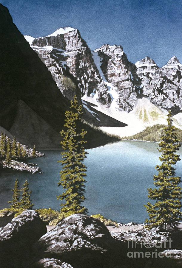 Moraine Lake Painting By Frank Townsley Fine Art America