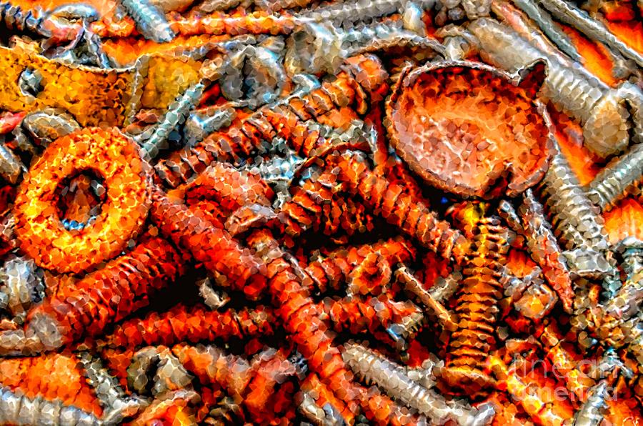 More Rusty Screws III #1 Photograph by Debbie Portwood