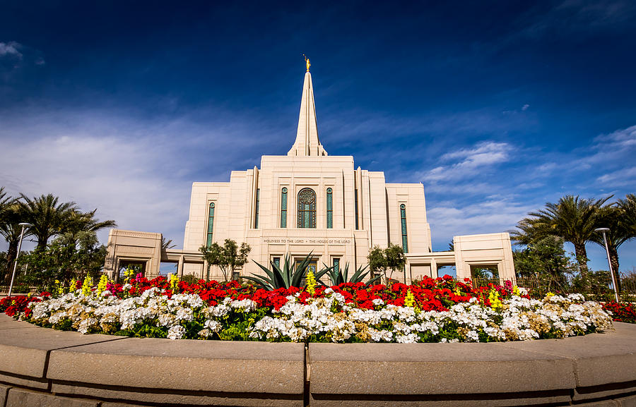 Mormon Temple In Gilbert Arizona Photograph by Jon Manjeot - Pixels