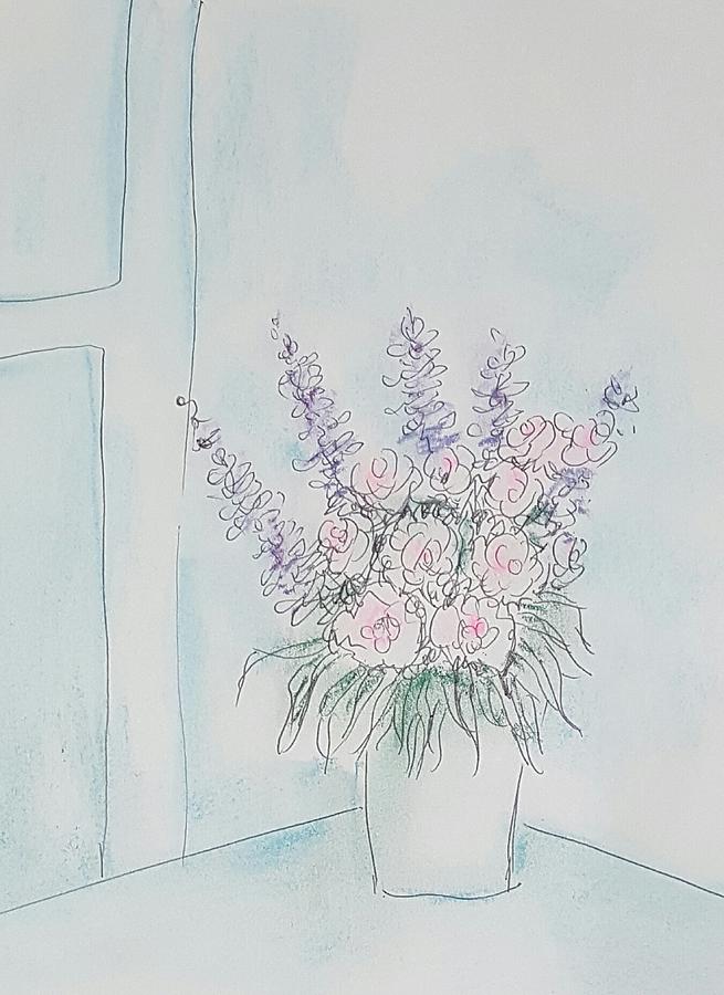Morning flower  #1 Drawing by Hae Kim