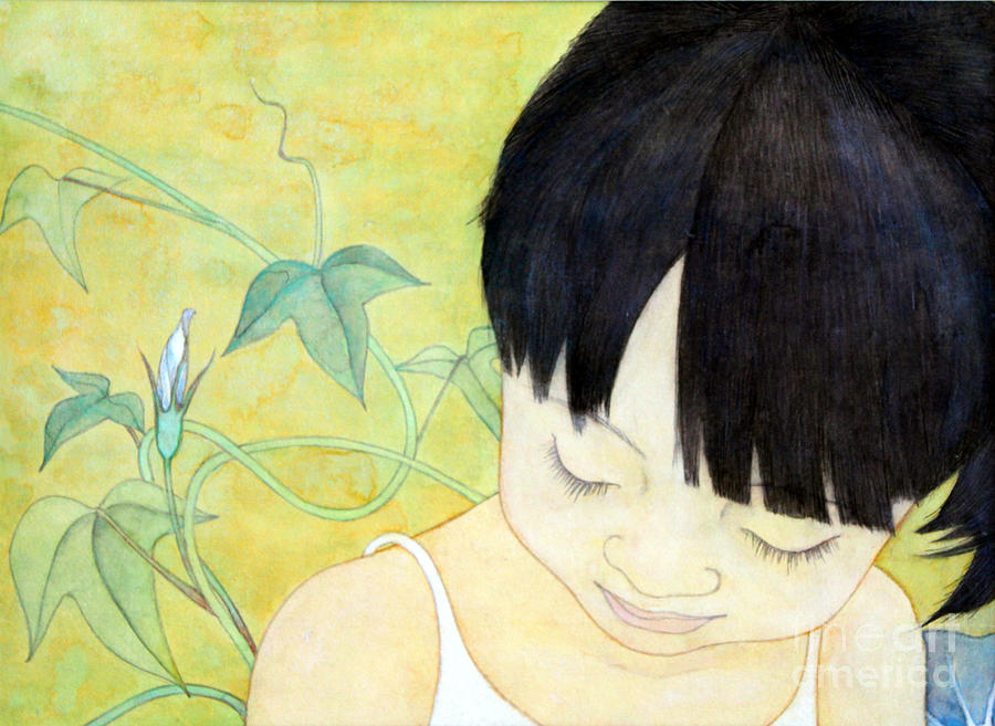 Morning Glory #2 Painting by Fumiyo Yoshikawa