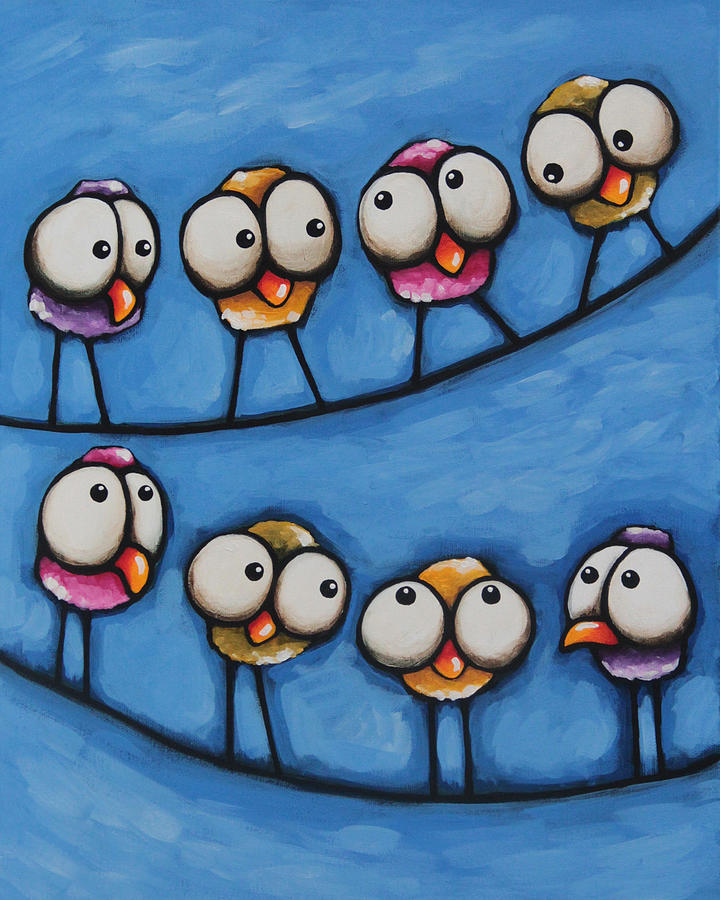 Morning Gossip #3 Painting by Lucia Stewart