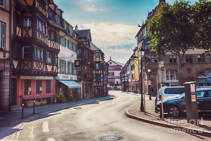 morning in Colmar, old medieval town in Alsace region in France #1 Photograph by Ariadna De Raadt