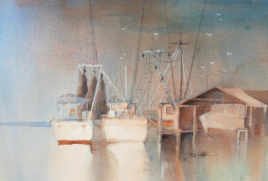 Shrimp Boat Painting - Morning in St. Marys #1 by Robert Yonke