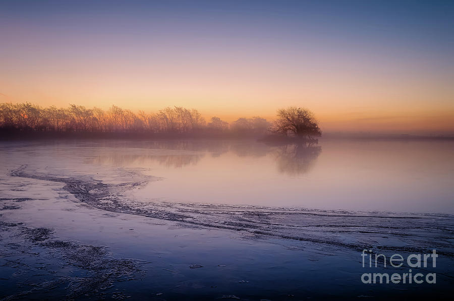 Morning Mist And Frozen Tarn... Photograph
