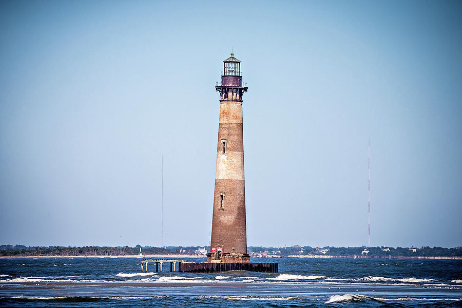 Morris Island Lighthouse On A Sunny Day #1 Photograph by Alex Grichenko