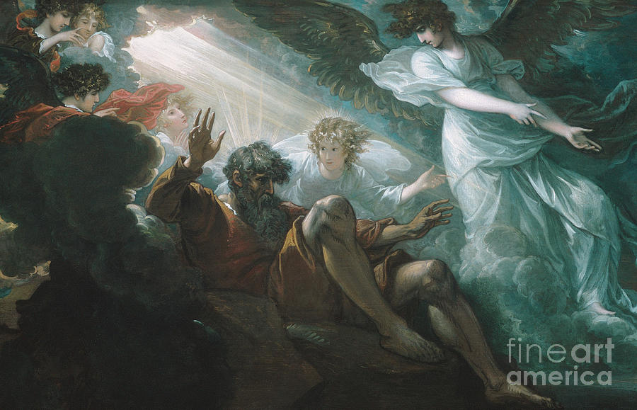 Benjamin West Painting - Moses shown the Promised Land by Benjamin West