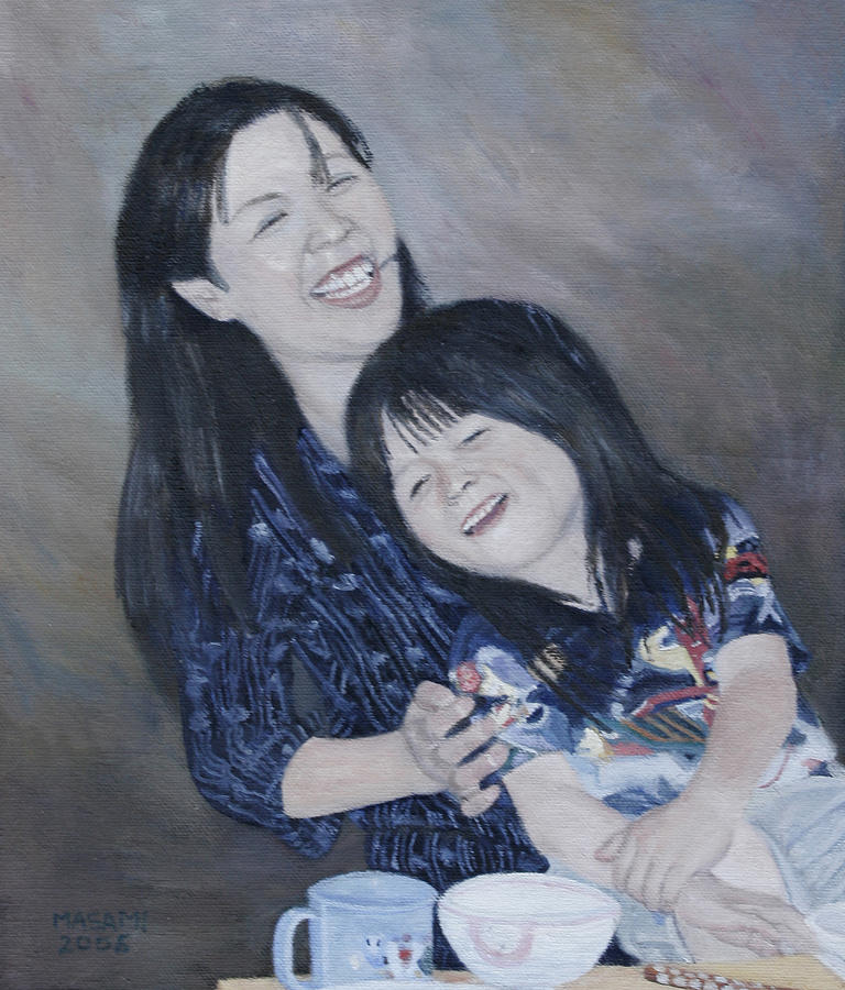 Mother And Daughter #1 Painting by Masami Iida