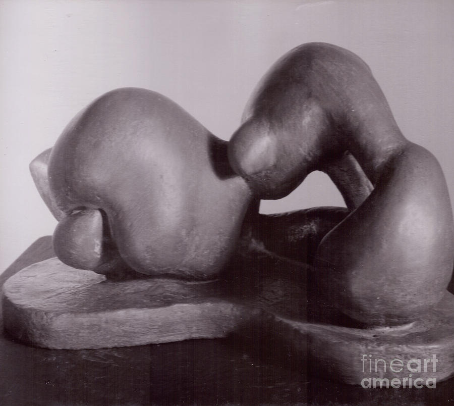 Mother/child  #1 Sculpture by Robert F Battles