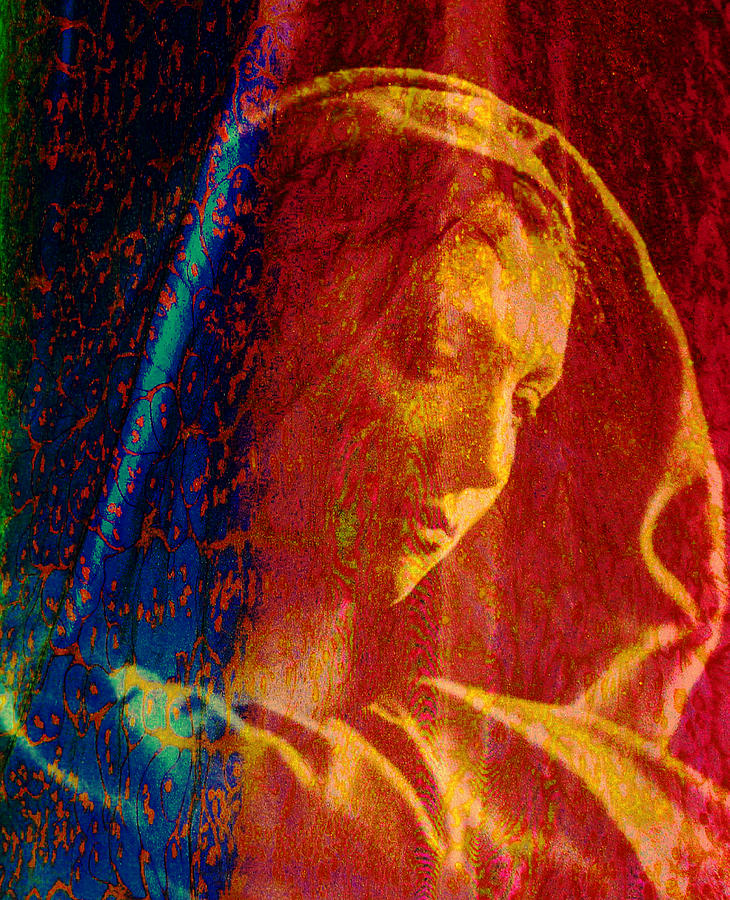 Mother Mary #1 Digital Art by Asok Mukhopadhyay