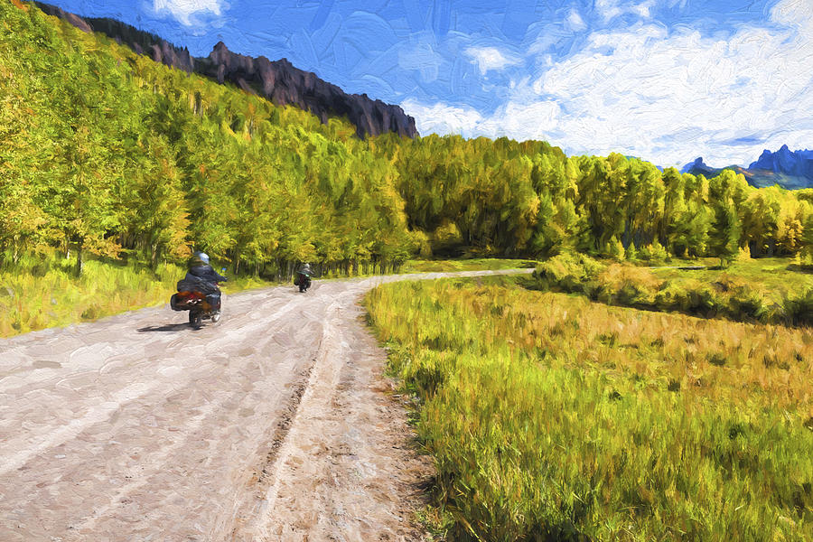 Fall Digital Art - Motor Thru Colorado II #1 by Jon Glaser