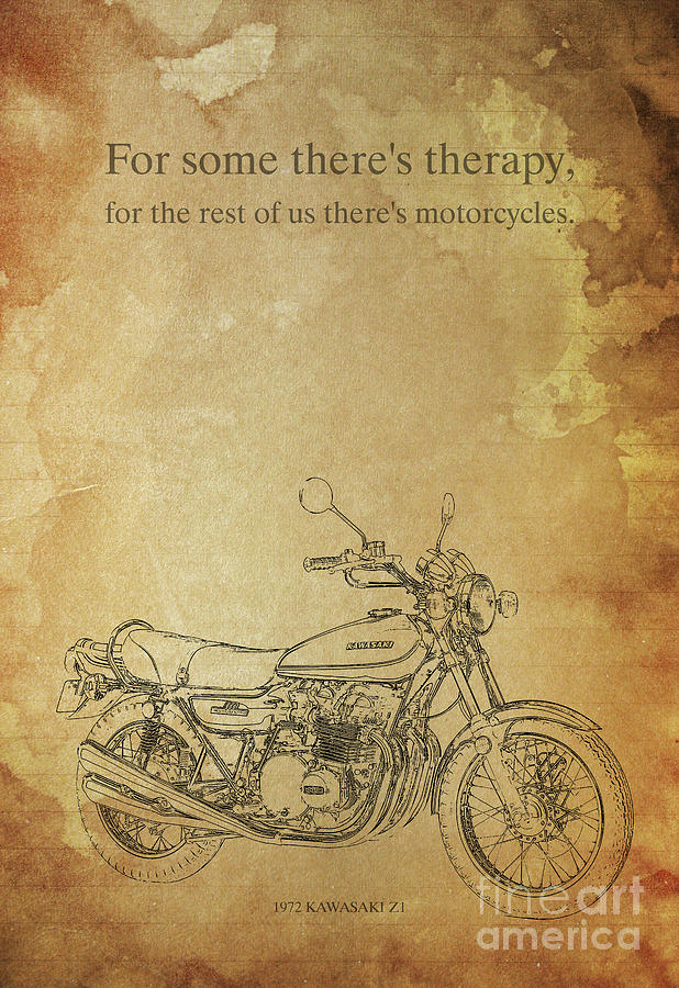 Motorcycle quote Digital Art by Drawspots Illustrations - Fine Art America