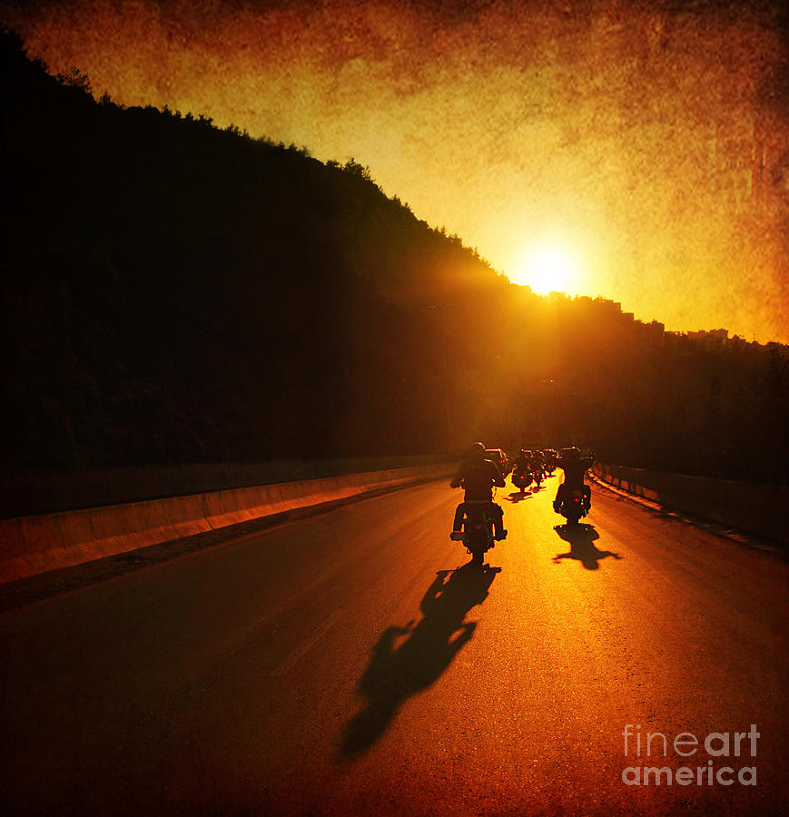 Motorcycle ride Photograph by Anna Om